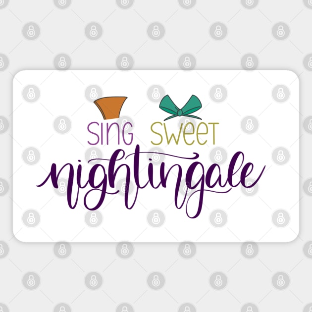 Sing Sweet Nightingale Stepsisters Magnet by janiejanedesign